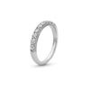 Thumbnail Image 3 of 3/4 CT. T.W. Diamond Nine Stone Vintage-Style Anniversary Band in 14K White Gold