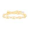 Thumbnail Image 1 of 1 CT. T.W. Diamond Interlocking Oval Link Bracelet in 10K Gold