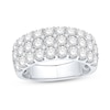 Thumbnail Image 1 of 2-1/2 CT. T.W. Diamond Triple Row Band in 14K White Gold