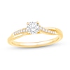 Thumbnail Image 1 of 1/2 CT. T.W. Diamond Twist Shank Engagement Ring in 14K Gold