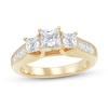 Thumbnail Image 2 of 2 CT. T.W. Princess-Cut Diamond Past Present Future® Channel Shank Engagement Ring in 14K Gold