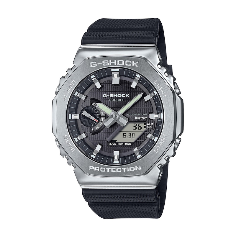 Main Image 1 of Men's Casio G-Shock Classic Solar-Powered Analog Digital Strap Watch with Black Dial (Model: GBM2100-1A)