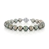 Thumbnail Image 0 of 8.0-9.5mm Multi-Color Black Tahitian Cultured Pearl Strand Bracelet in 14K White Gold - 8”