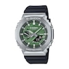 Thumbnail Image 0 of Men's Casio G-Shock Classic Solar-Powered Analog Digital Strap Watch with Green Dial (Model: GBM2100A-1A3)