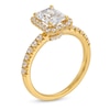 Thumbnail Image 2 of 2 CT. T.W. Radiant-Cut Certified Lab-Created Diamond Frame Engagement Ring in 14K Gold (F/VS2)
