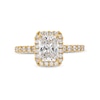 Thumbnail Image 3 of 2 CT. T.W. Radiant-Cut Certified Lab-Created Diamond Frame Engagement Ring in 14K Gold (F/VS2)