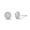 Thumbnail Image 1 of 1/2 CT. T.W. Certified Lab-Created Diamond Frame Stud Earrings in 14K White Gold (F/SI2)