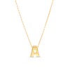 Thumbnail Image 1 of Single Initial “A” Pendant in Solid 10K Gold