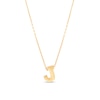 Thumbnail Image 1 of Single Initial “J” Pendant in Solid 10K Gold