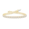 Thumbnail Image 1 of 2 CT. T.W. Diamond Miracle Square Link Bracelet in 10K Gold - 7.5&quot;