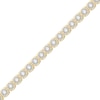 Thumbnail Image 2 of 2 CT. T.W. Diamond Miracle Square Link Bracelet in 10K Gold - 7.5&quot;