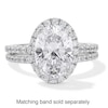 Thumbnail Image 4 of 3-1/2 CT. T.W. Oval Certified Lab-Created Diamond Frame Engagement Ring in 14K White Gold (F/VS2)