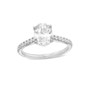 Thumbnail Image 0 of 1-3/4 CT. T.W. Princess-Cut Certified Lab-Created Diamond Engagement Ring in 14K White Gold (F/VS2)