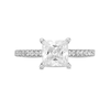 Thumbnail Image 3 of 1-3/4 CT. T.W. Princess-Cut Certified Lab-Created Diamond Engagement Ring in 14K White Gold (F/VS2)