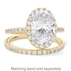 Thumbnail Image 3 of 3-1/2 CT. T.W. Oval Certified Lab-Created Diamond Frame Engagement Ring in 14K Gold (F/VS2)