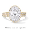 Thumbnail Image 4 of 3-1/2 CT. T.W. Oval Certified Lab-Created Diamond Frame Engagement Ring in 14K Gold (F/VS2)