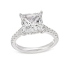 Thumbnail Image 1 of 4-1/2 CT. T.W. Princess-Cut Certified Lab-Created Diamond Split Shank Engagement Ring in 14K White Gold (F/SI2)