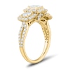 Thumbnail Image 2 of 2 CT. T.W. Princess-Cut Diamond Frame Past Present Future® Split Shank Engagement Ring in 14K Gold