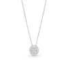 Thumbnail Image 1 of 1/10 CT. T.W. Multi-Diamond Frame Pendant in Sterling Silver