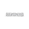 Thumbnail Image 4 of 1-1/2 CT. T.W. Multi-Shaped Certified Lab-Created Diamond Bezel-Set Anniversary Band in 14K White Gold (F/VS2)