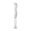 Thumbnail Image 7 of 1-1/8 CT. T.W. Oval Multi-Diamond Frame Twist Shank Bridal Set in 14K White Gold