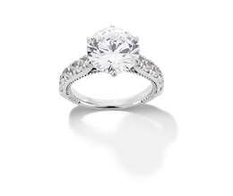 6 CT. T.W. Certified Lab-Created Diamond Engagement Ring in 14K White Gold (F/VS2)