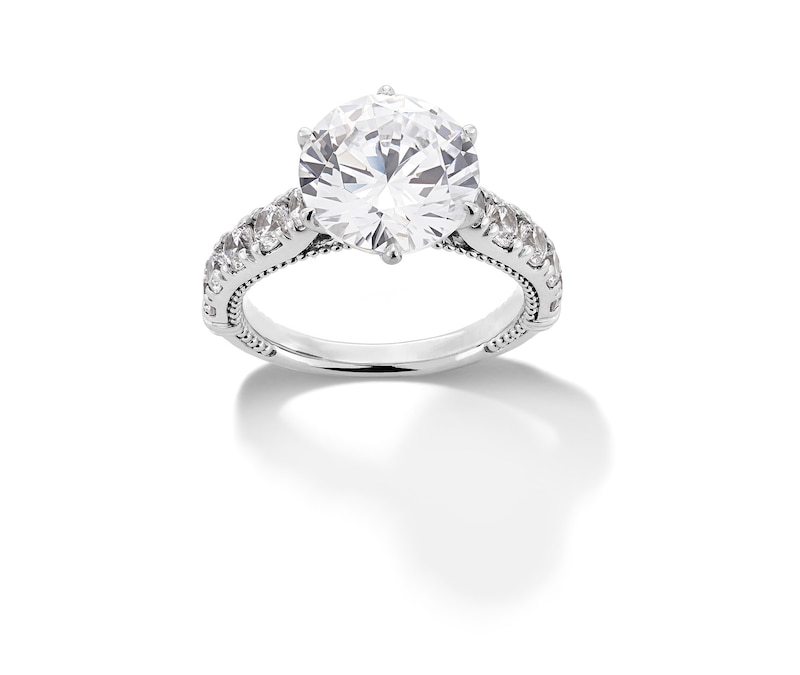 6 CT. T.W. Certified Lab-Created Diamond Engagement Ring in 14K White Gold (F/VS2)