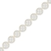 Thumbnail Image 1 of 1/10 CT. T.W. Diamond Beaded Frame Bracelet in Sterling Silver with 10K Gold Plate - 7.25&quot;