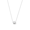 Thumbnail Image 1 of 1/5 CT. Diamond Miracle Cushion Frame Solitaire Pendant in 10K White Gold