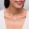 Thumbnail Image 2 of 1 CT. T.W. Certified Lab-Created Diamond Bezel-Set Station Necklace in 14K Gold (F/SI2)