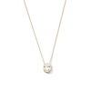 Thumbnail Image 1 of 1 CT. Oval Certified Lab-Created Diamond Frame Solitaire Necklace in 14K Gold (F/SI2) - 19&quot;