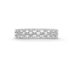 Thumbnail Image 3 of 1/15 CT. T.W. Baguette and Round Diamond Open Triple Row Stackable Anniversary Band in 10K White Gold