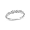 Thumbnail Image 0 of 1/15 CT. T.W. Diamond Art Deco Vintage-Style Stackable Anniversary Band in 10K White Gold