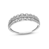 Thumbnail Image 0 of 1/15 CT. T.W. Diamond Scallop Border Vintage-Style Stackable Anniversary Band in 10K White Gold