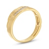 Thumbnail Image 1 of 1/5 CT. T.W. Diamond Graduated Rolling Groove Anniversary Band in 10K Gold