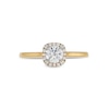 Thumbnail Image 4 of 5/8 CT. T.W. Diamond Cushion-Shaped Frame Engagement Ring in 10K Gold