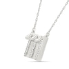 Thumbnail Image 2 of Diamond Accent Lucky Number “111” Necklace in Sterling Silver