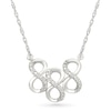 Thumbnail Image 1 of Diamond Accent Lucky Number “888” Necklace in Sterling Silver