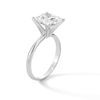 Thumbnail Image 3 of 3 CT. Princess-Cut Certified Lab-Created Diamond Solitaire Engagement Ring in 14K White Gold (F/VS2)