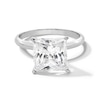 Thumbnail Image 1 of 4 CT. Princess-Cut Certified Lab-Created Diamond Solitaire Engagement Ring in 14K White Gold (F/VS2)