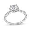 Thumbnail Image 0 of 1-1/3 CT. T.W. Certified Lab-Created Diamond Frame Engagement Ring in 10K White Gold (F/SI2)