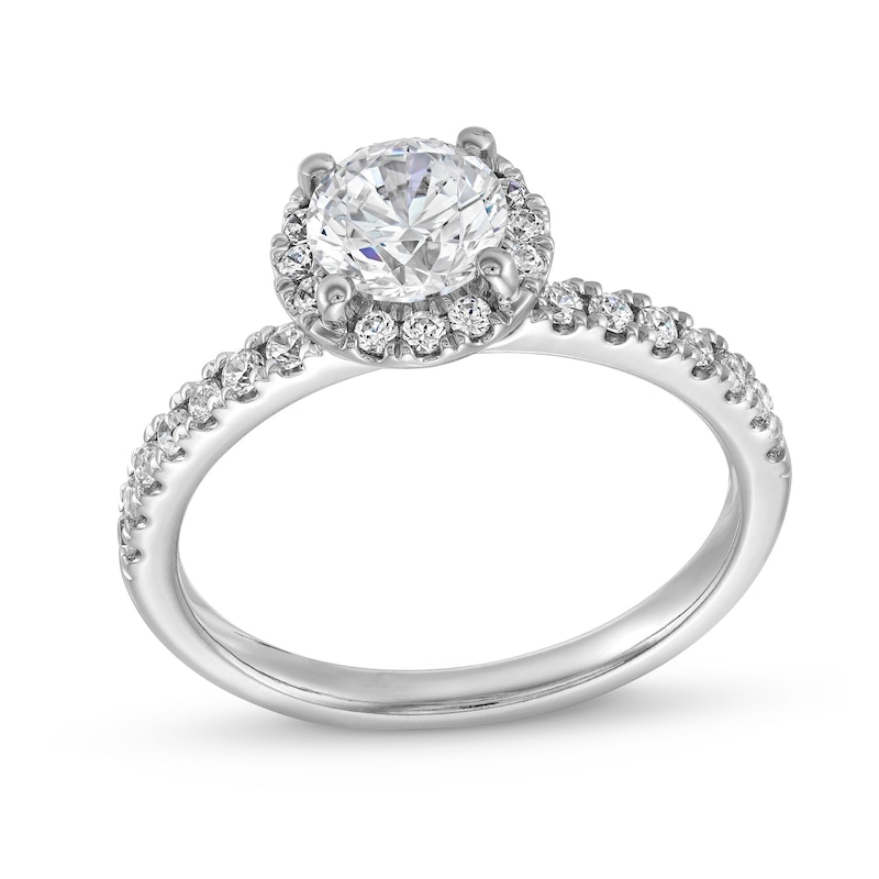 1-1/3 CT. T.W. Certified Lab-Created Diamond Frame Engagement Ring in 10K White Gold (F/SI2)