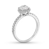 Thumbnail Image 2 of 1-1/3 CT. T.W. Certified Lab-Created Diamond Frame Engagement Ring in 10K White Gold (F/SI2)