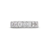 Thumbnail Image 3 of 2 CT. T.W. Emerald-Cut Certified Lab-Created Diamond Seven Stone Anniversary Band in 14K White Gold (F/SI2)