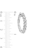 Thumbnail Image 2 of 1 CT. T.W. Certified Lab-Created Diamond Bubbles Hoop Earrings in Sterling Silver (I/SI2)