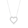 Thumbnail Image 1 of 1 CT. T.W. Certified Lab-Created Diamond Bubbles Heart Necklace in Sterling Silver (I/SI2)