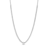 Thumbnail Image 1 of 4 CT. T.W. Certified Lab-Created Diamond Tennis-Style Necklace in 10K White Gold (I/SI2)