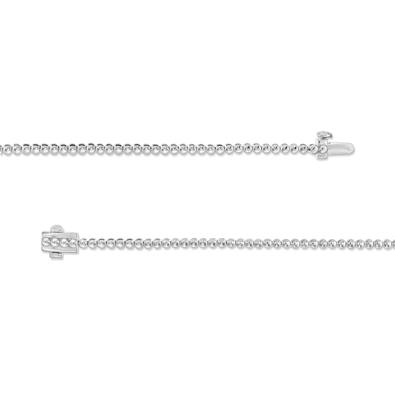 Main Image 2 of 4 CT. T.W. Certified Lab-Created Diamond Tennis-Style Necklace in 10K White Gold (I/SI2)