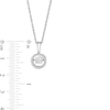 Thumbnail Image 2 of 1/2 CT. T.W. Certified Lab-Created Diamond Open Frame Pendant in Sterling Silver (I/SI2)