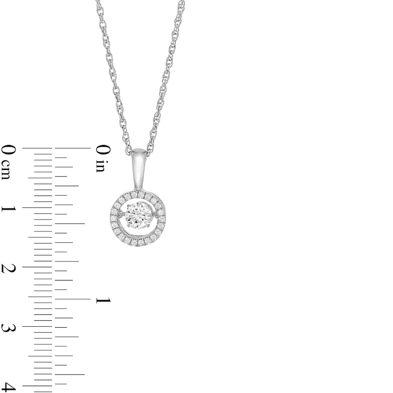 Main Image 2 of 1/2 CT. T.W. Certified Lab-Created Diamond Open Frame Pendant in Sterling Silver (I/SI2)